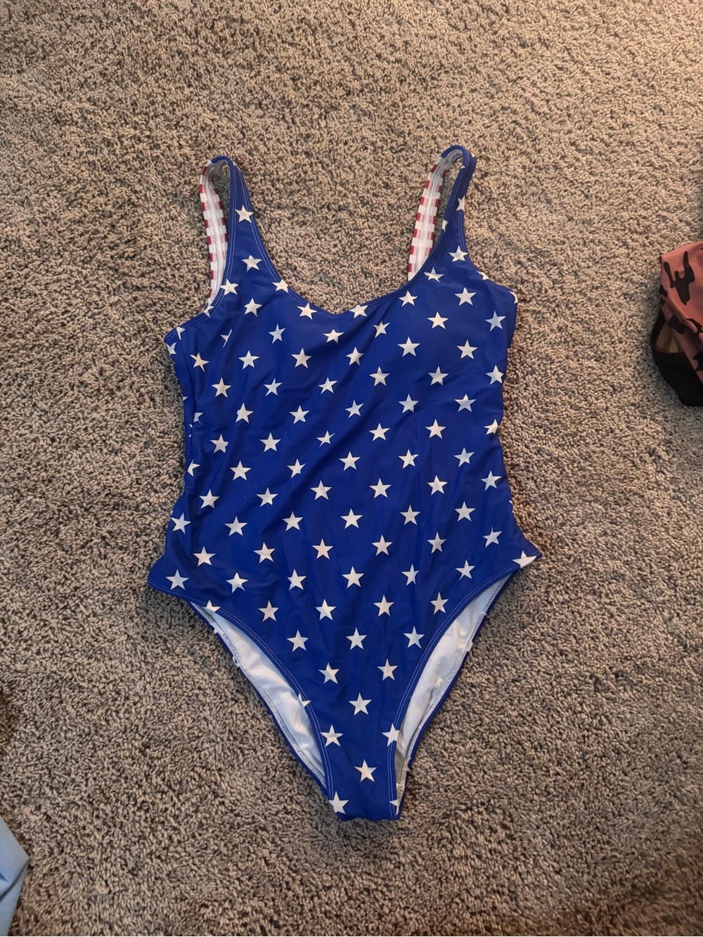 PacSun Blue Star Print One-Piece Swimsuit